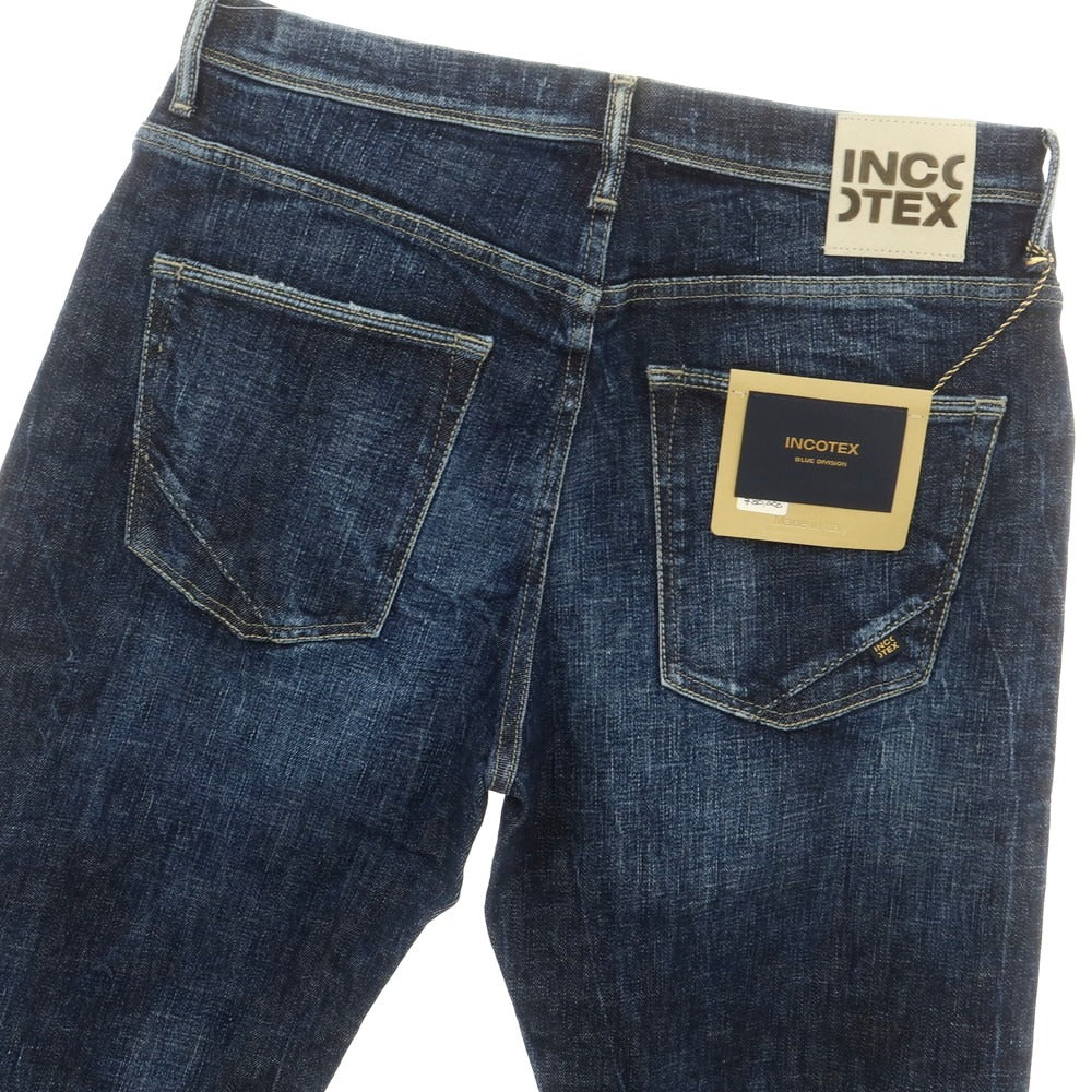 【新品アウトレット】インコテックス ブルーディヴィジョン INCOTEX BLUE DIVISION Tapered デニムパンツ ジーンズ ネイビー【 33 】【 状態ランクN- 】【 メンズ 】