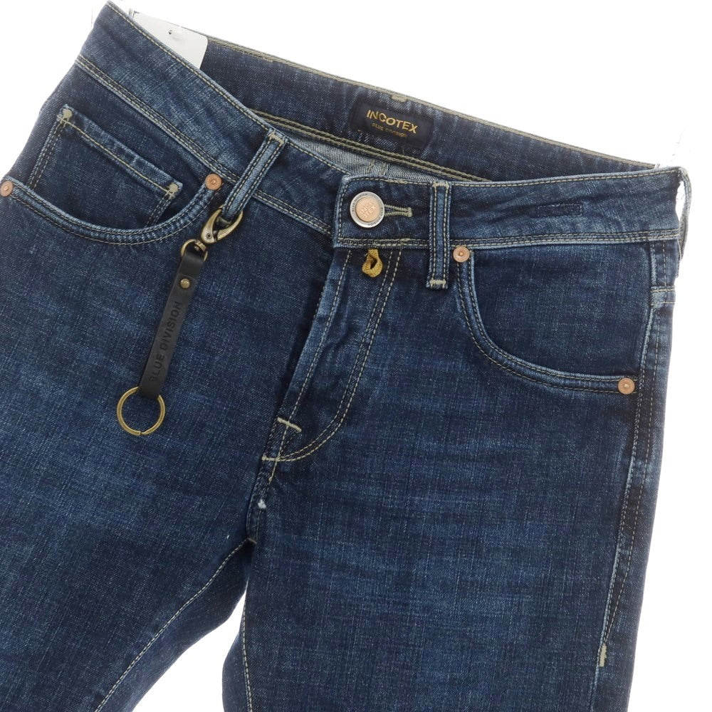 【新品】インコテックス ブルーディヴィジョン INCOTEX BLUE DIVISION Slim デニムパンツ ジーンズ ネイビー【 34 】【 状態ランクN 】【 メンズ 】