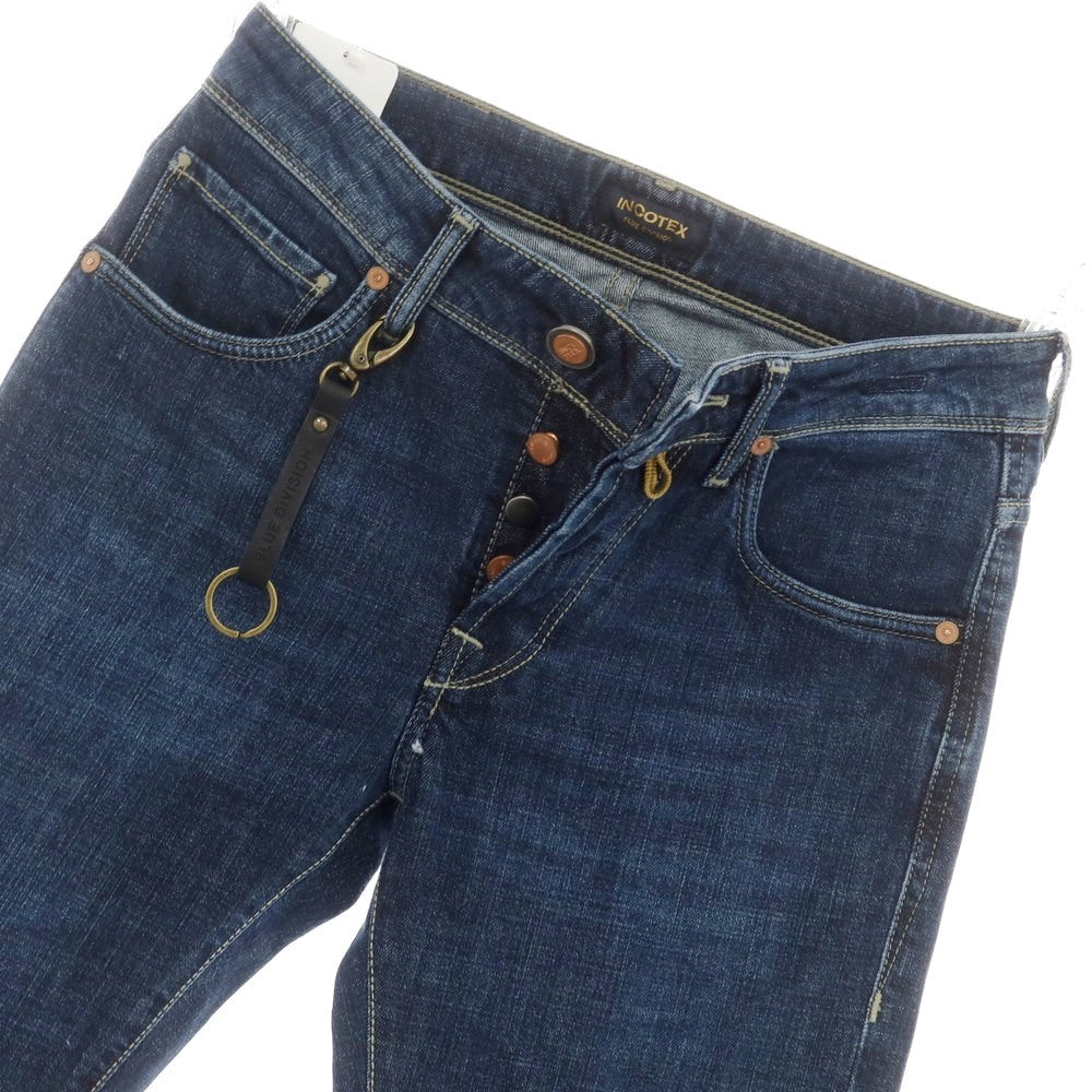 【新品】インコテックス ブルーディヴィジョン INCOTEX BLUE DIVISION Slim デニムパンツ ジーンズ ネイビー【 34 】【 状態ランクN 】【 メンズ 】