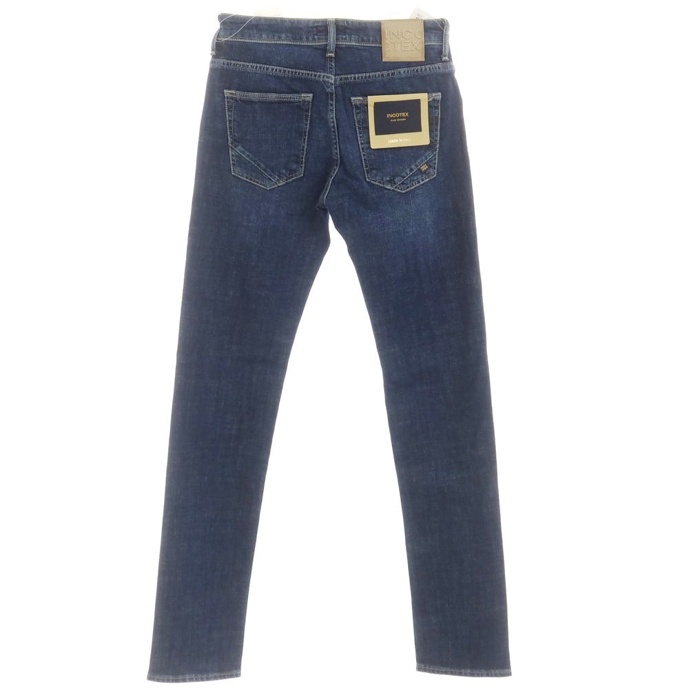 【新品】インコテックス ブルーディヴィジョン INCOTEX BLUE DIVISION Slim デニムパンツ ジーンズ ネイビー【 34 】【 状態ランクN 】【 メンズ 】
