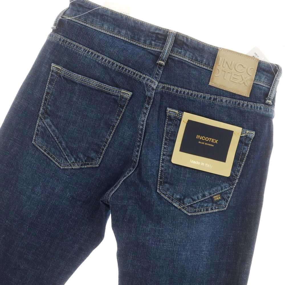 【新品】インコテックス ブルーディヴィジョン INCOTEX BLUE DIVISION Slim デニムパンツ ジーンズ ネイビー【 34 】【 状態ランクN 】【 メンズ 】