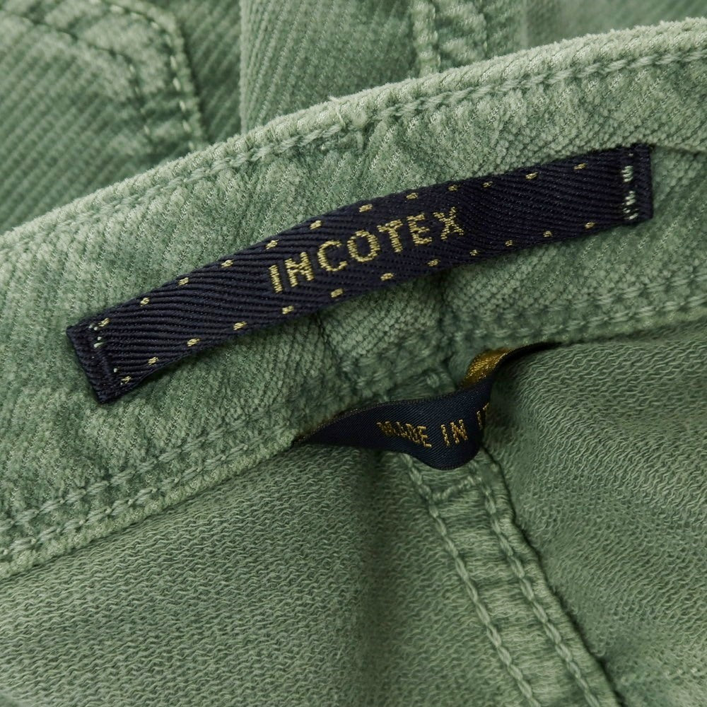 【新品アウトレット】インコテックス ブルーディヴィジョン INCOTEX BLUE DIVISION Slim 起毛コットン 5ポケットパンツ セージグリーン系【 33 】【 状態ランクN- 】【 メンズ 】