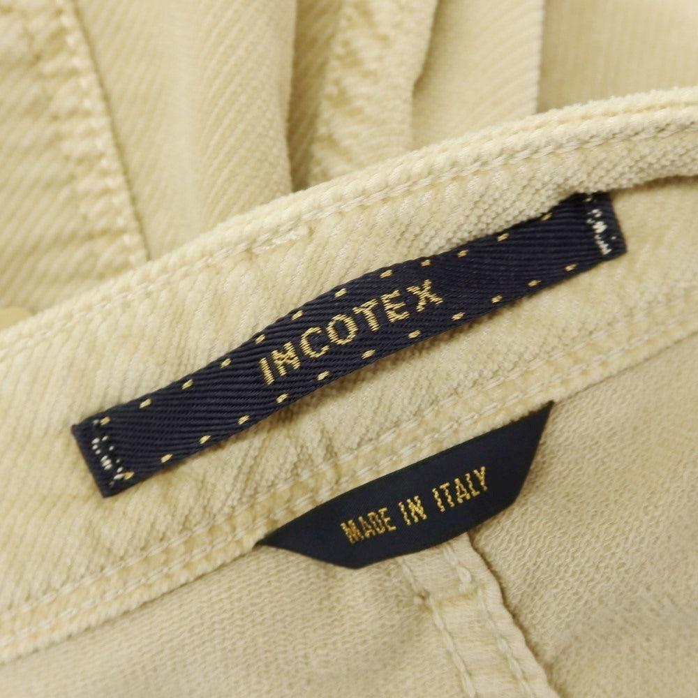 【新品】インコテックス ブルーディヴィジョン INCOTEX BLUE DIVISION Slim 起毛コットン 5ポケットパンツ ベージュ【 33 】【 状態ランクN 】【 メンズ 】