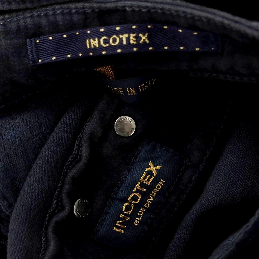 【新品】インコテックス ブルーディヴィジョン INCOTEX BLUE DIVISION Slim ストレッチコットン 5ポケットパンツ ダークネイビー系【 33 】【 状態ランクN 】【 メンズ 】