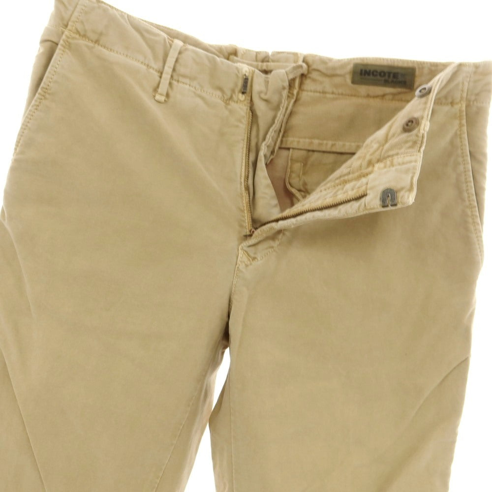 【新品アウトレット】インコテックス INCOTEX SLIM FIT ストレッチコットン チノパンツ ベージュ【 32 】【 状態ランクN- 】【 メンズ 】