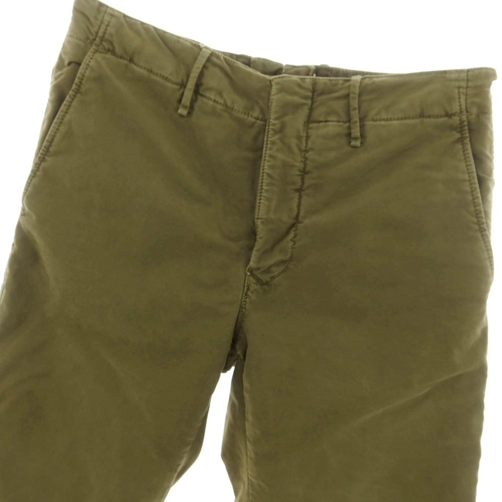 【新品アウトレット】インコテックス INCOTEX SLIM FIT ストレッチコットン チノパンツ オリーブグリーン【 31 】【 状態ランクN- 】【 メンズ 】