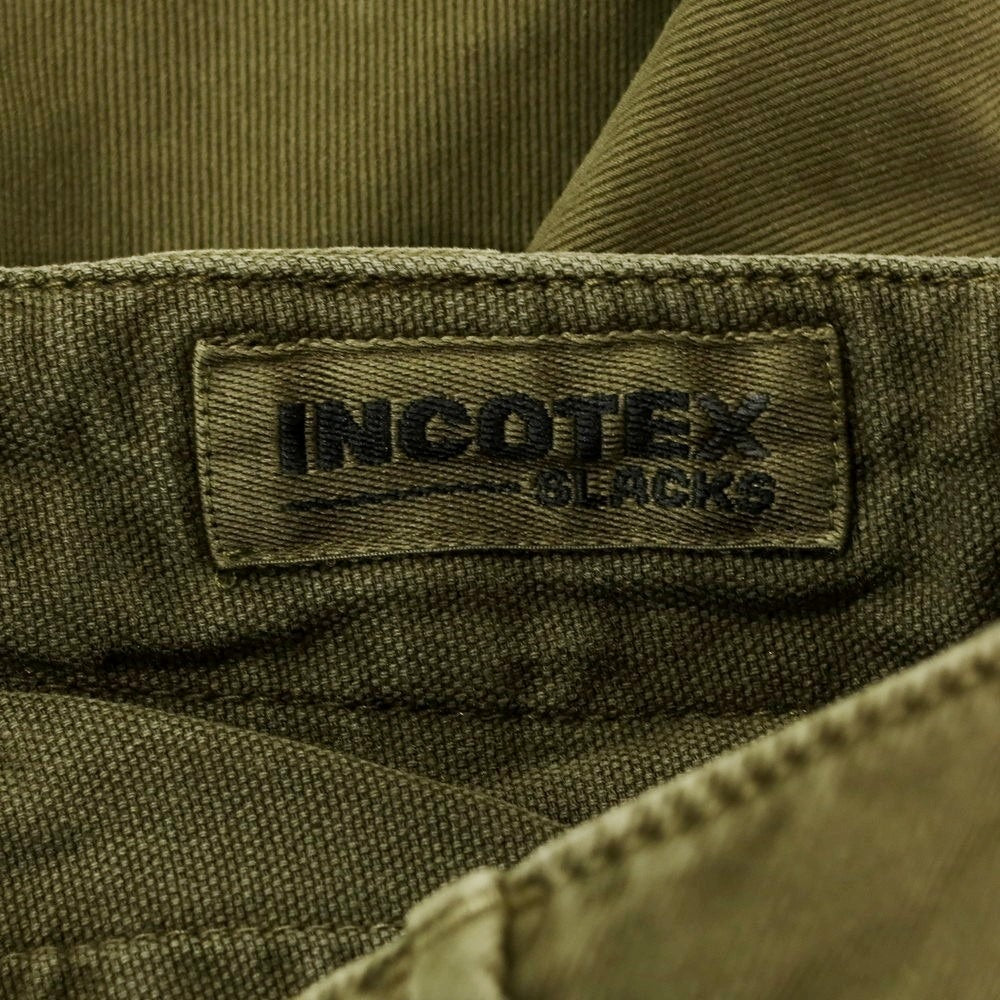 【新品アウトレット】インコテックス INCOTEX SLIM FIT ストレッチコットン チノパンツ オリーブグリーン【 31 】【 状態ランクN- 】【 メンズ 】
