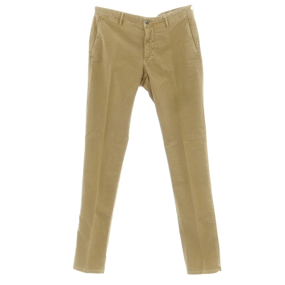 【新品】インコテックス INCOTEX SLIM FIT ストレッチコットン チノパンツ ダークベージュ【 33 】【 状態ランクN 】【 メンズ 】