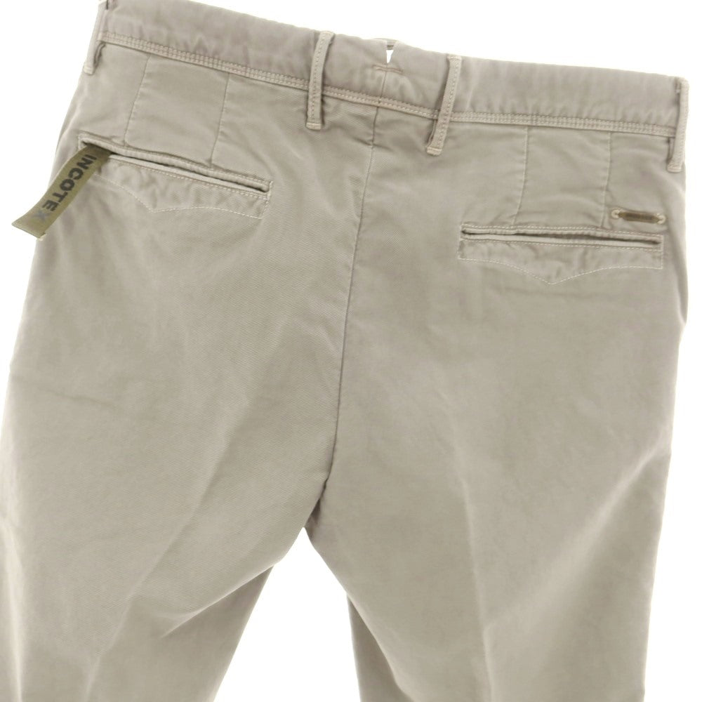 【新品】インコテックス INCOTEX SLIM FIT ストレッチコットン チノパンツ グレー【 32 】【 状態ランクN 】【 メンズ 】