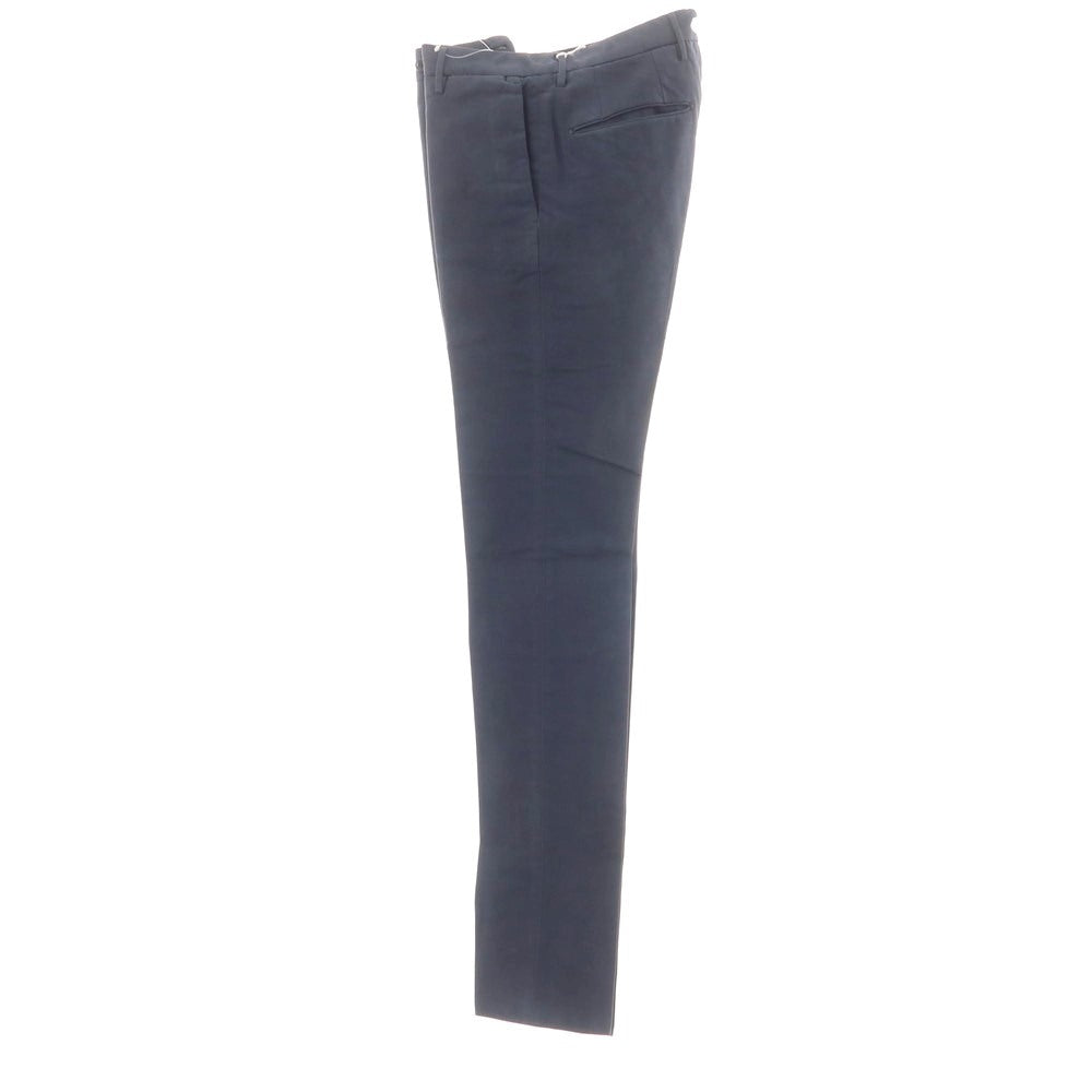 【新品アウトレット】インコテックス INCOTEX SLIM FIT ストレッチコットン カジュアルスラックスパンツ ネイビー【 42 】【 状態ランクN- 】【 メンズ 】