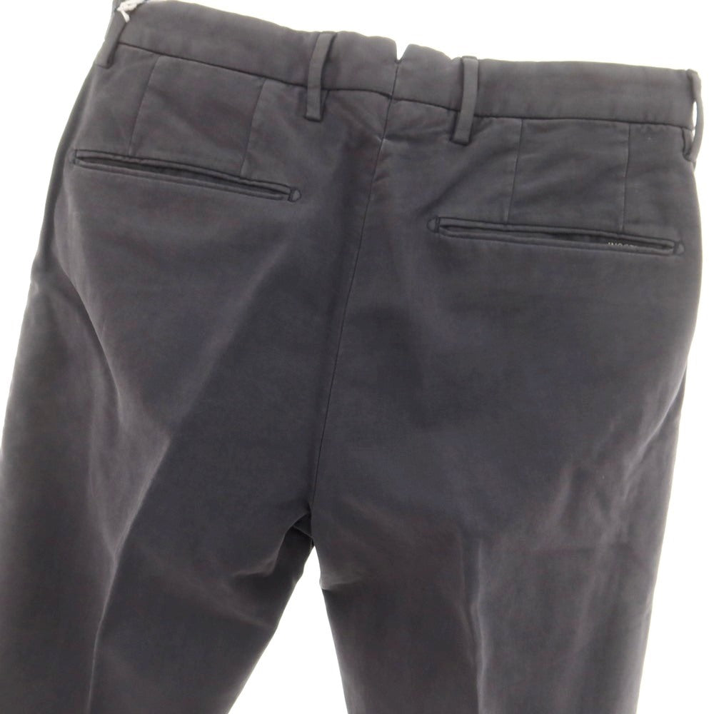 【新品アウトレット】インコテックス INCOTEX SLIM FIT ストレッチコットン カジュアルスラックスパンツ ダークグレー【 42 】【 状態ランクN- 】【 メンズ 】