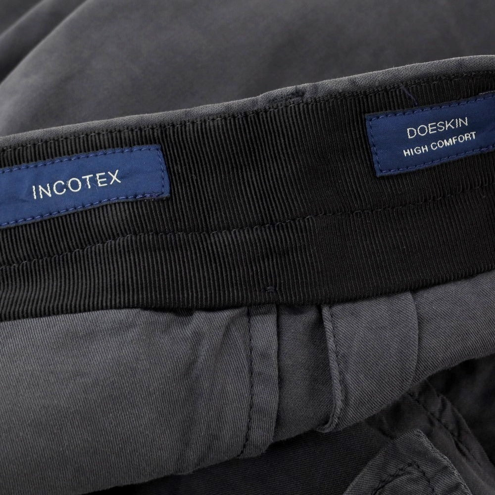 【新品アウトレット】インコテックス INCOTEX SLIM FIT ストレッチコットン カジュアルスラックスパンツ ダークグレー【 42 】【 状態ランクN- 】【 メンズ 】
