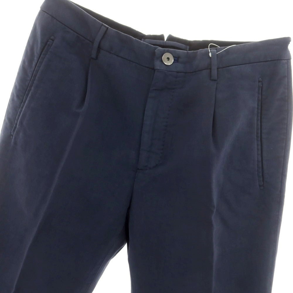 【新品アウトレット】インコテックス INCOTEX TAPERED FIT ストレッチコットン カジュアルスラックスパンツ ネイビー【 46 】【 状態ランクN- 】【 メンズ 】