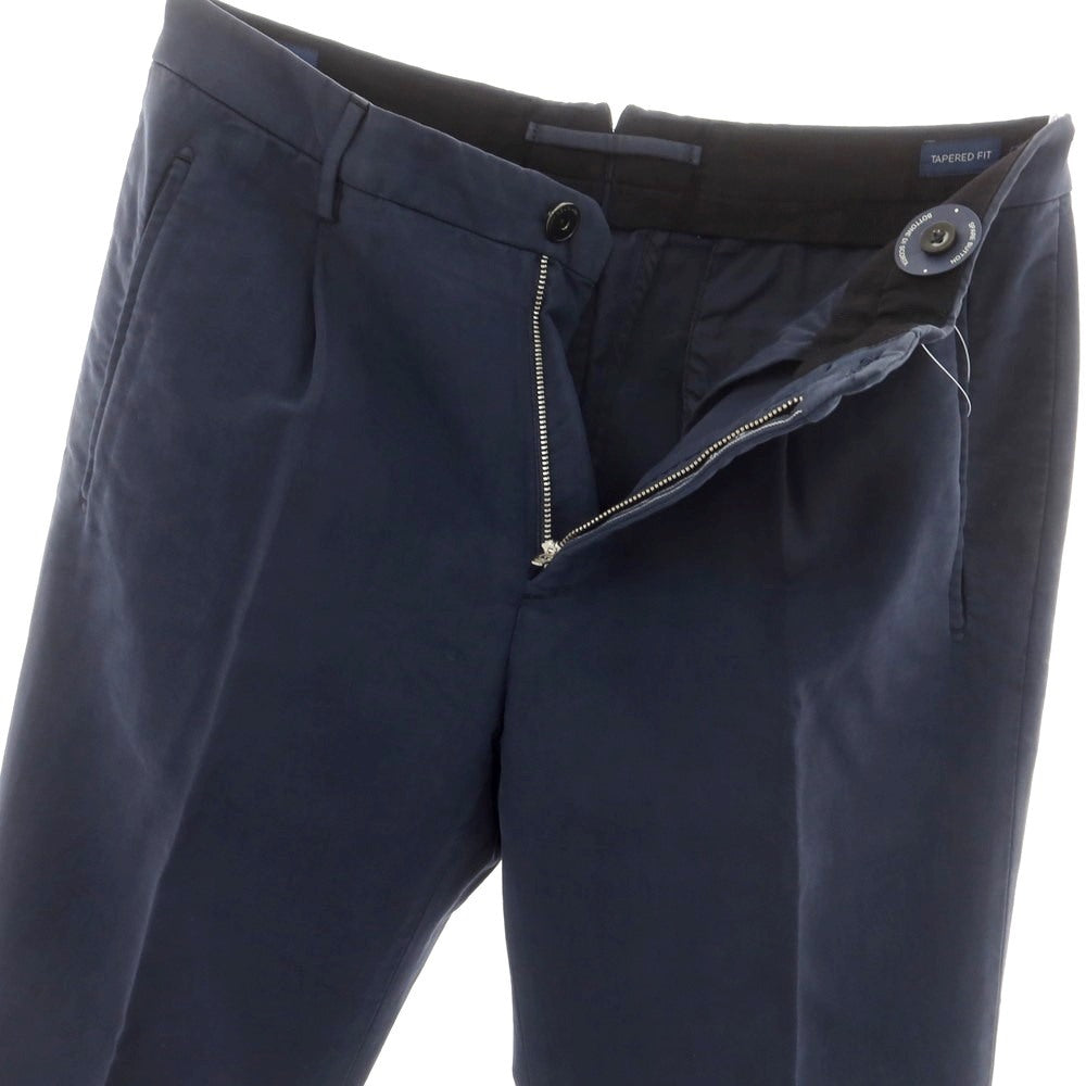 【新品アウトレット】インコテックス INCOTEX TAPERED FIT ストレッチコットン カジュアルスラックスパンツ ネイビー【 46 】【 状態ランクN- 】【 メンズ 】