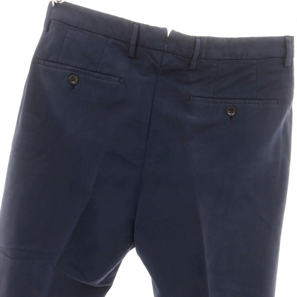 【新品アウトレット】インコテックス INCOTEX TAPERED FIT ストレッチコットン カジュアルスラックスパンツ ネイビー【 46 】【 状態ランクN- 】【 メンズ 】