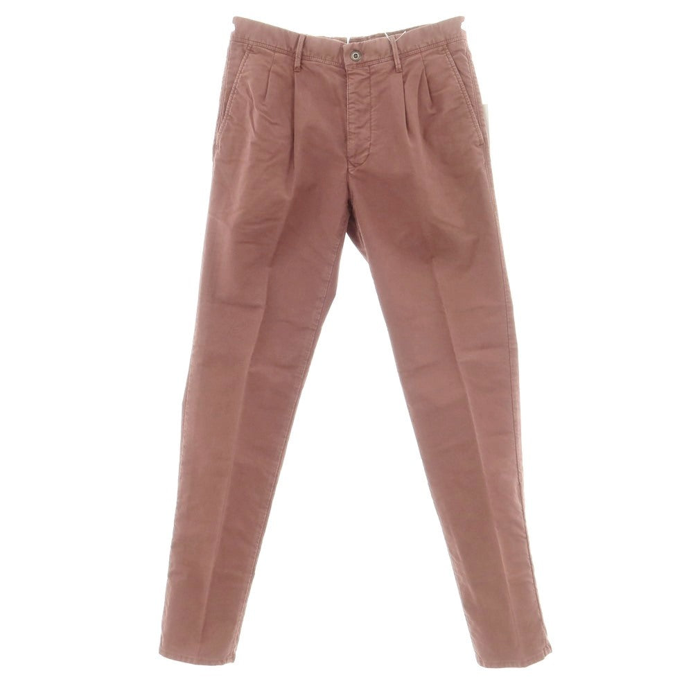 【新品アウトレット】インコテックス INCOTEX TAPERED FIT ストレッチコットン カジュアルスラックスパンツ ダスティローズ【 32 】【 状態ランクN- 】【 メンズ 】