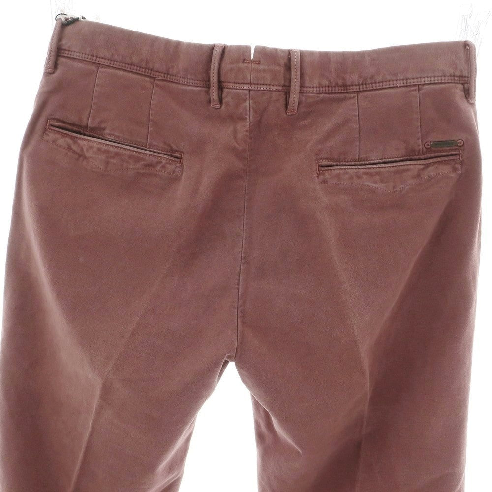 【新品】インコテックス スラックス INCOTEX SLACKS ストレッチ コットン モールスキン カジュアルスラックスパンツ ダルパープル【 34 】【 状態ランクN 】【 メンズ 】