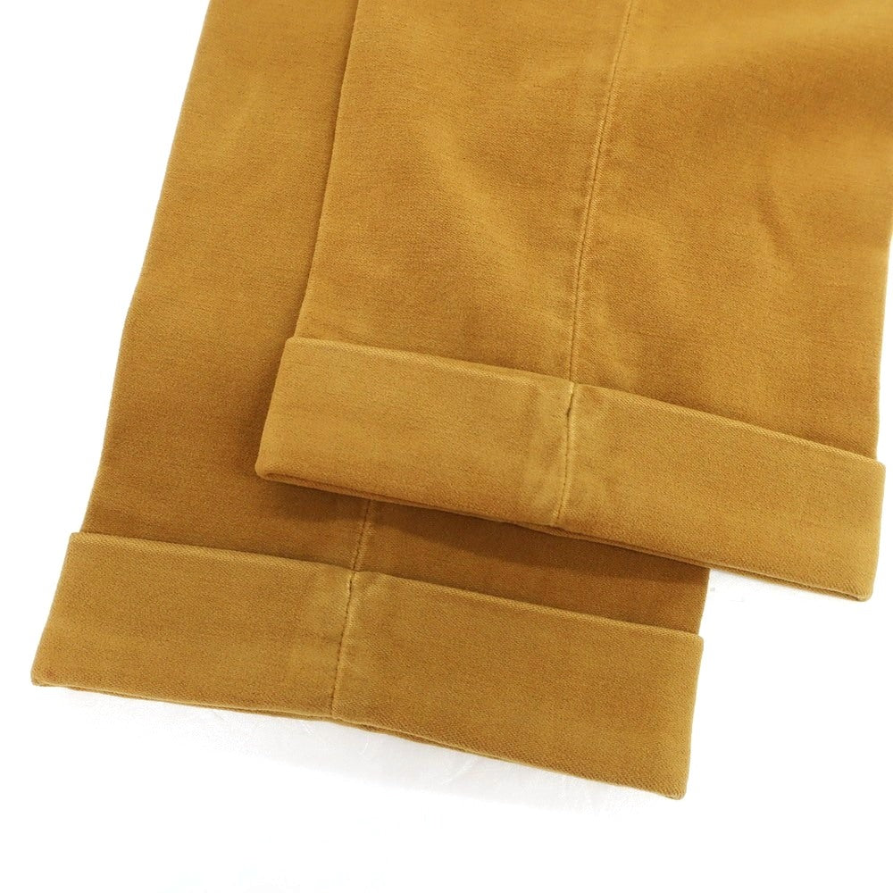 【新品】インコテックス INCOTEX ストレッチ コットン モールスキン カジュアルスラックスパンツ イエローオーカー【 48 】【 状態ランクN 】【 メンズ 】