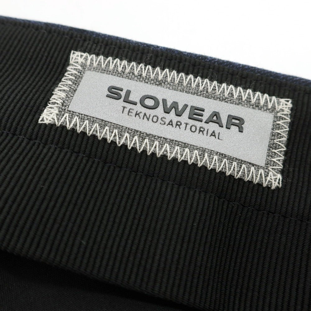 【新品】インコテックス スローウェア INCOTEX SLOWEAR TEKNOSARTORIAL ストレッチ ポリエステルウール チェック ドレススラックスパンツ ネイビーxブラック【 50 】【 状態ランクN 】【 メンズ 】