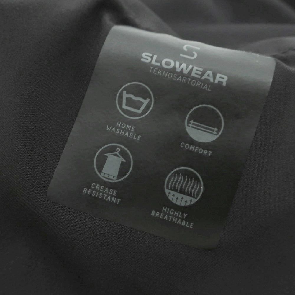 【新品】インコテックス スローウェア INCOTEX SLOWEAR TEKNOSARTORIAL ストレッチ ポリエステルウール チェック イージースラックスパンツ ダークグレーxブラック【 46 】【 状態ランクN 】【 メンズ 】