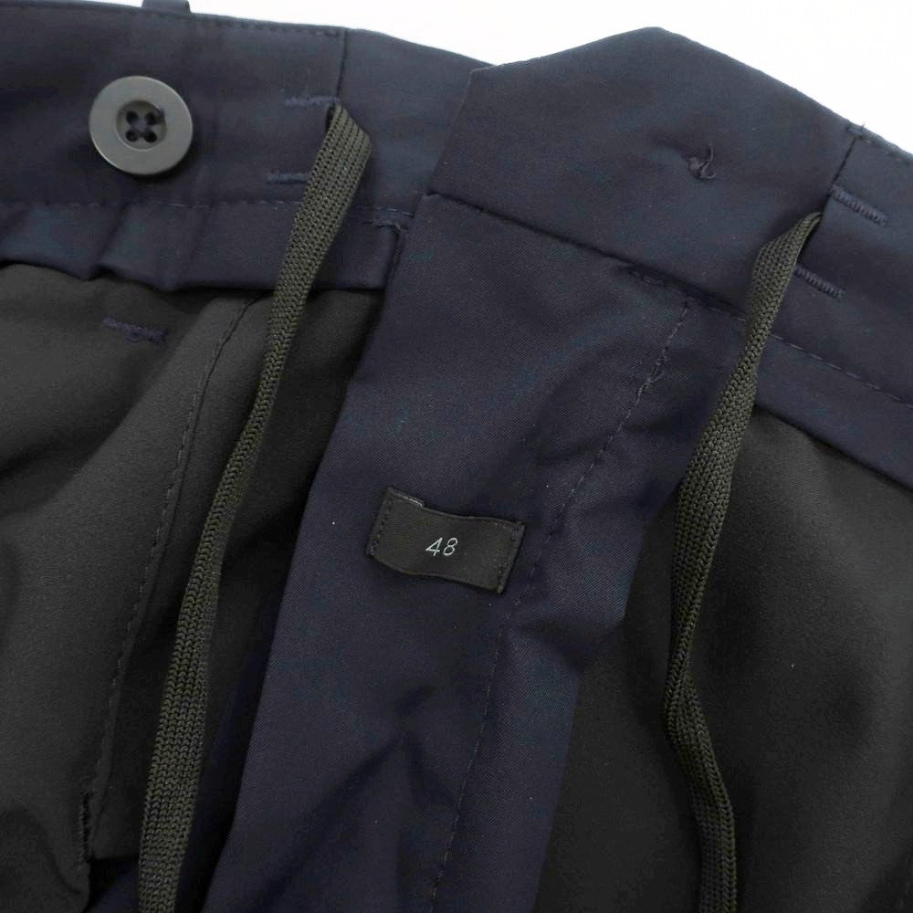 【新品】インコテックス スローウェア INCOTEX SLOWEAR TEKNOSARTORIAL ポリエステル イージースラックスパンツ ネイビー【 48 】【 状態ランクN 】【 メンズ 】