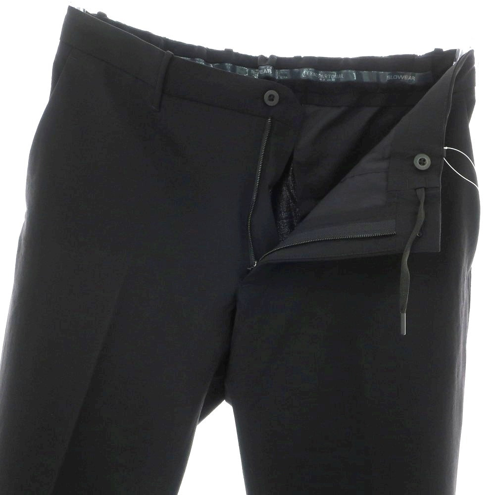【新品】インコテックス スローウェア INCOTEX SLOWEAR TEKNOSARTORIAL ストレッチ ウールナイロン イージースラックスパンツ ブラック【 50 】【 状態ランクN 】【 メンズ 】