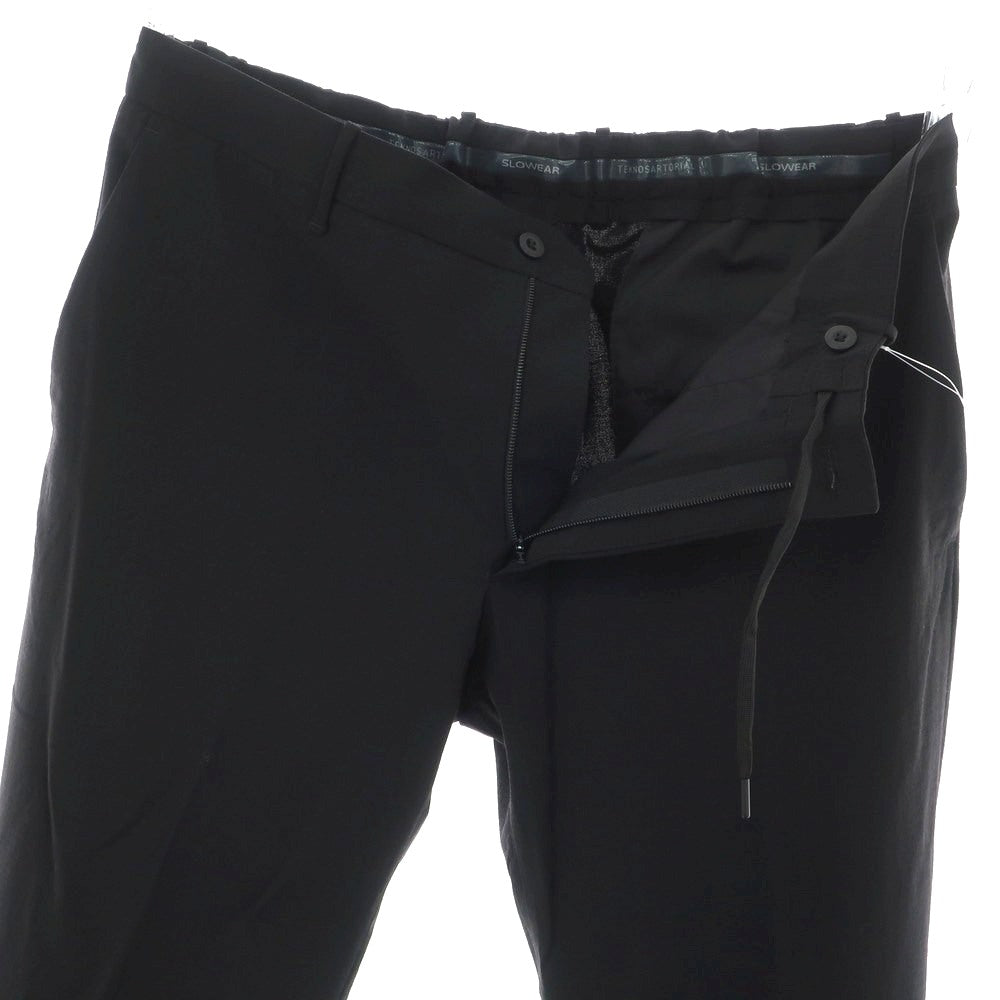 【新品】インコテックス スローウェア INCOTEX SLOWEAR TEKNOSARTORIAL ストレッチ ウールナイロン イージースラックスパンツ ブラック【 54 】【 状態ランクN 】【 メンズ 】