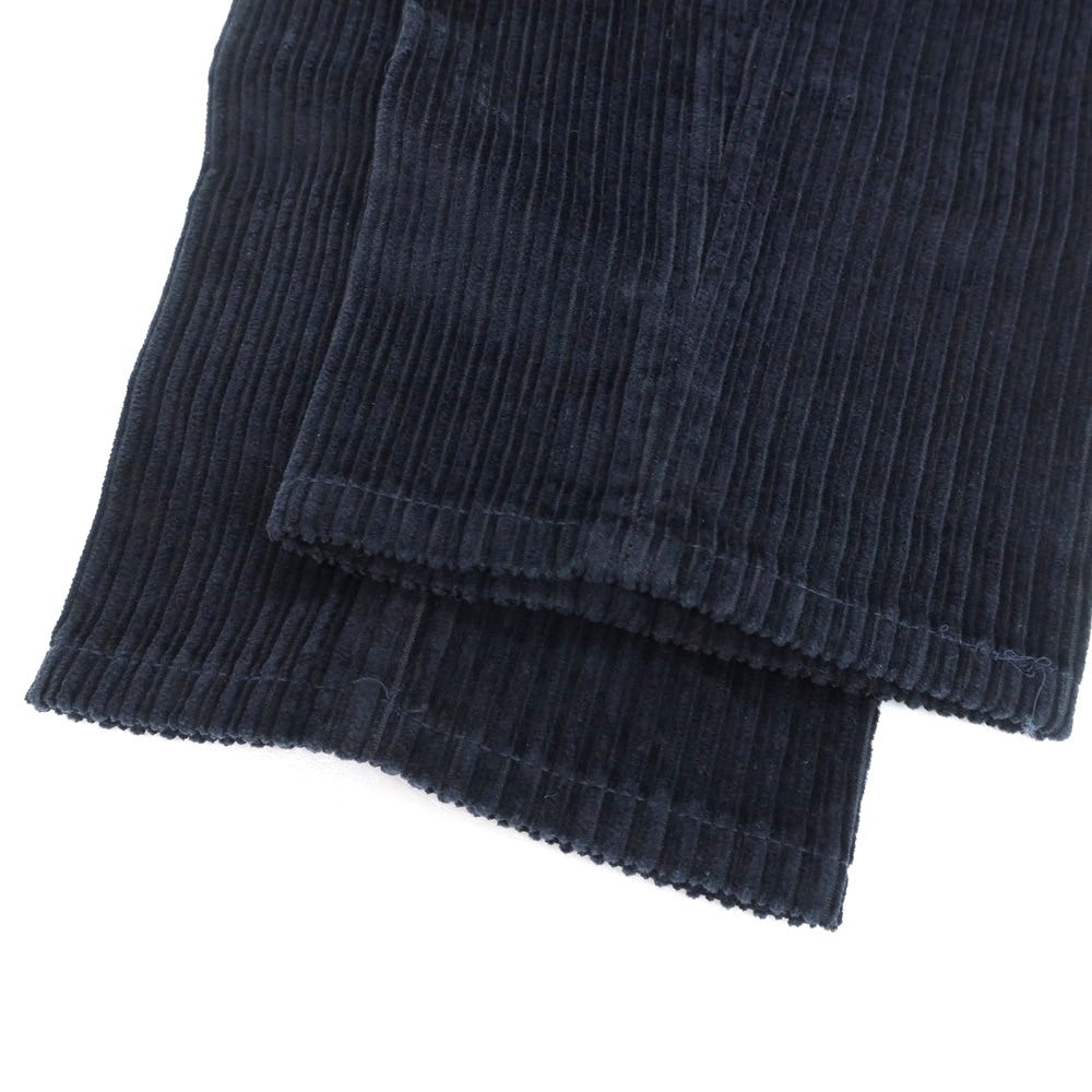 【新品】インコテックス スラックス INCOTEX SLACKS ストレッチ コットン 太畝 コーデュロイパンツ ネイビー【 33 】【 状態ランクN 】【 メンズ 】