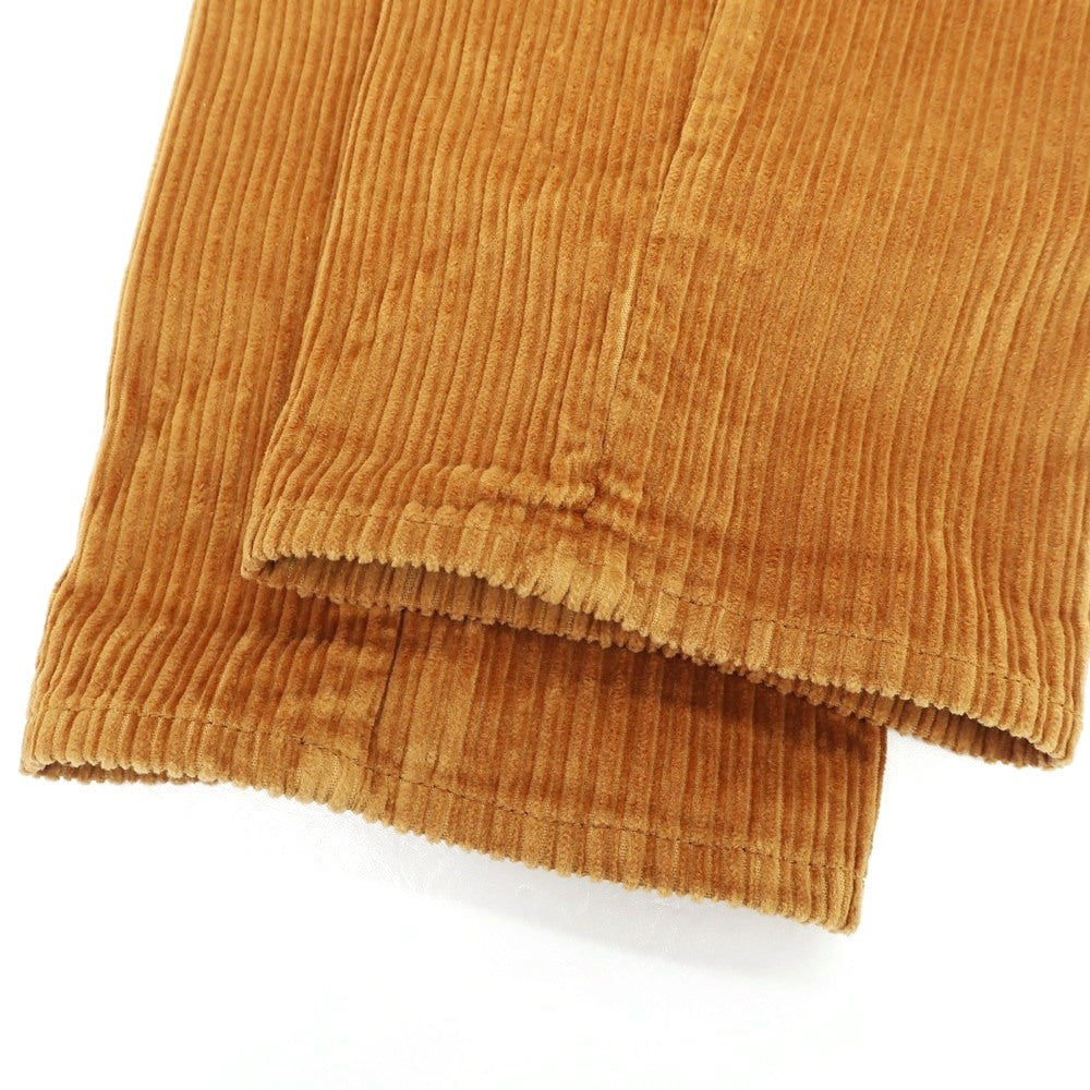 【新品】インコテックス スラックス INCOTEX SLACKS ストレッチ コットン 太畝 コーデュロイパンツ オレンジブラウン【 32 】【 状態ランクN 】【 メンズ 】