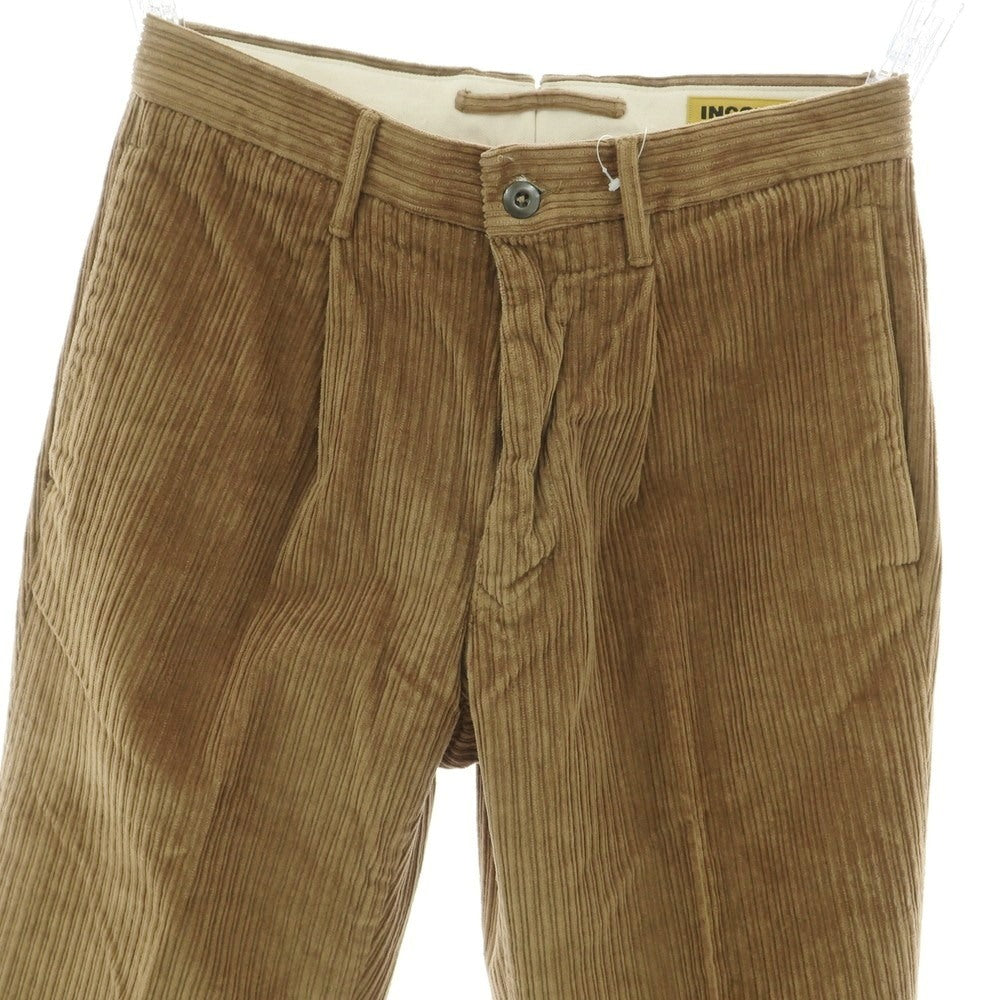 【新品】インコテックス スラックス INCOTEX SLACKS ストレッチ コットン 太畝 コーデュロイパンツ オーカー【 29 】【 状態ランクN 】【 メンズ 】