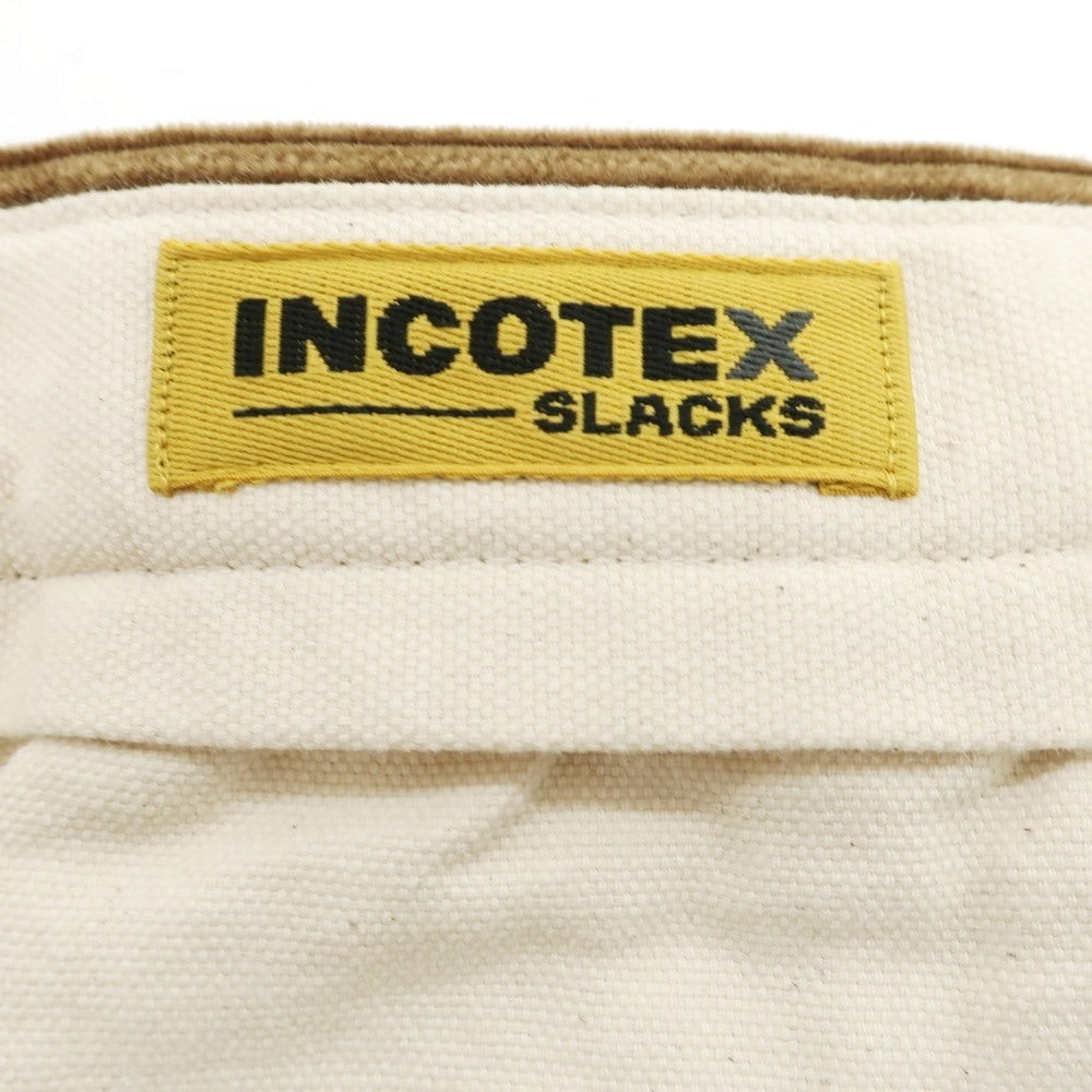 【新品】インコテックス スラックス INCOTEX SLACKS ストレッチ コットン 太畝 コーデュロイパンツ オーカー【 30 】【 状態ランクN 】【 メンズ 】