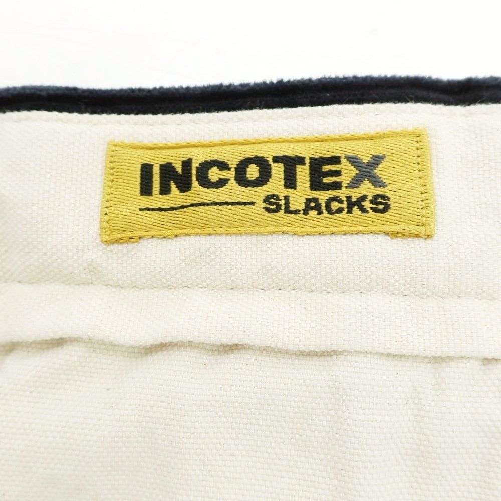 【新品】インコテックス INCOTEX 太畝コーデュロイ スラックスパンツ ネイビー【 32 】【 状態ランクN 】【 メンズ 】