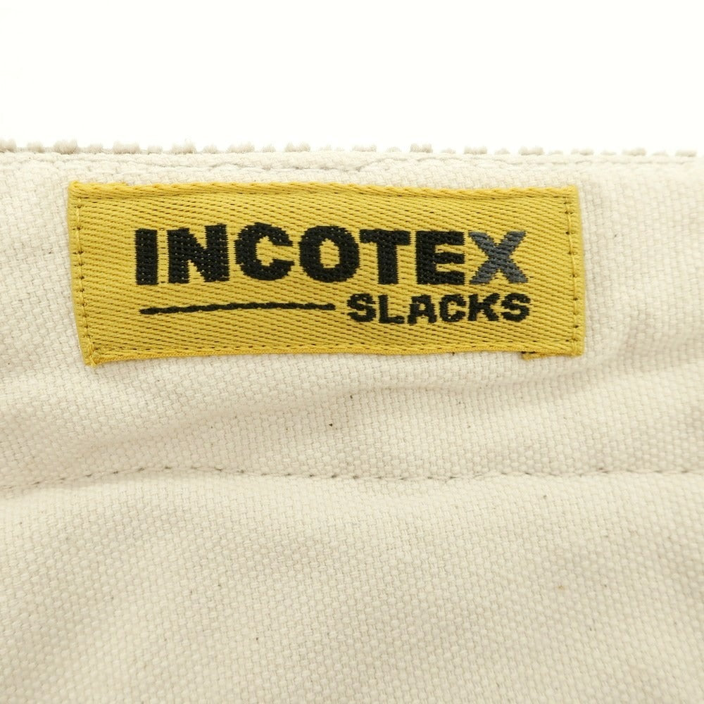 【新品】インコテックス INCOTEX 太畝ストレッチコーデュロイ スラックスパンツ ダークベージュ【 32 】【 状態ランクN- 】【 メンズ 】