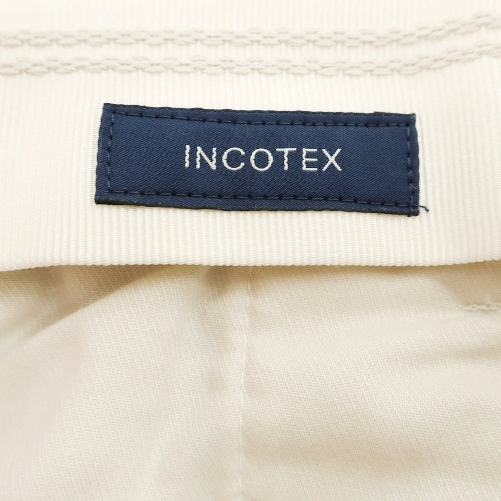 【新品】インコテックス INCOTEX 太畝コーデュロイ スラックスパンツ ホワイト【 50 】【 状態ランクN 】【 メンズ 】