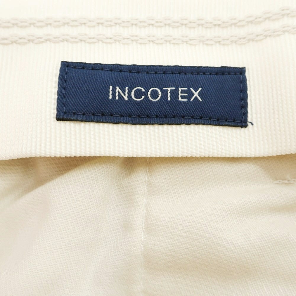 【新品】インコテックス INCOTEX 太畝コーデュロイ スラックスパンツ ホワイト【 52 】【 状態ランクN 】【 メンズ 】