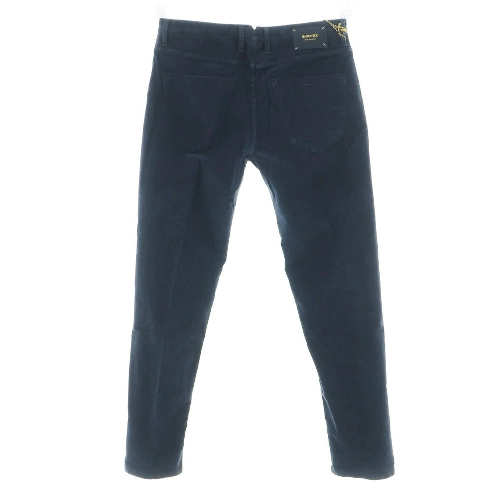 【新品】インコテックス ブルーディヴィジョン INCOTEX BLUE DIVISION TAILOR MADE 細畝コーデュロイ 5ポケットパンツ ネイビー【 33 】【 状態ランクN 】【 メンズ 】