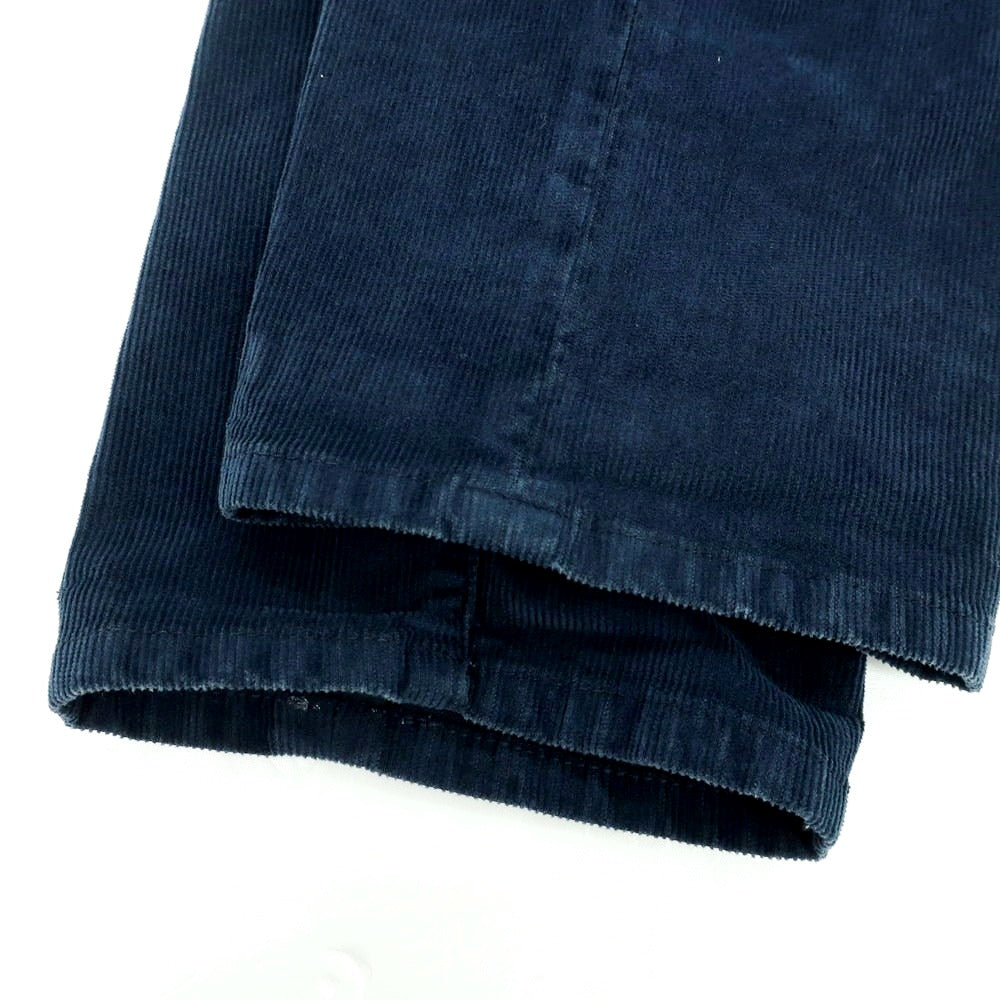【新品】インコテックス ブルーディヴィジョン INCOTEX BLUE DIVISION TAILOR MADE 細畝コーデュロイ 5ポケットパンツ ネイビー【 33 】【 状態ランクN 】【 メンズ 】