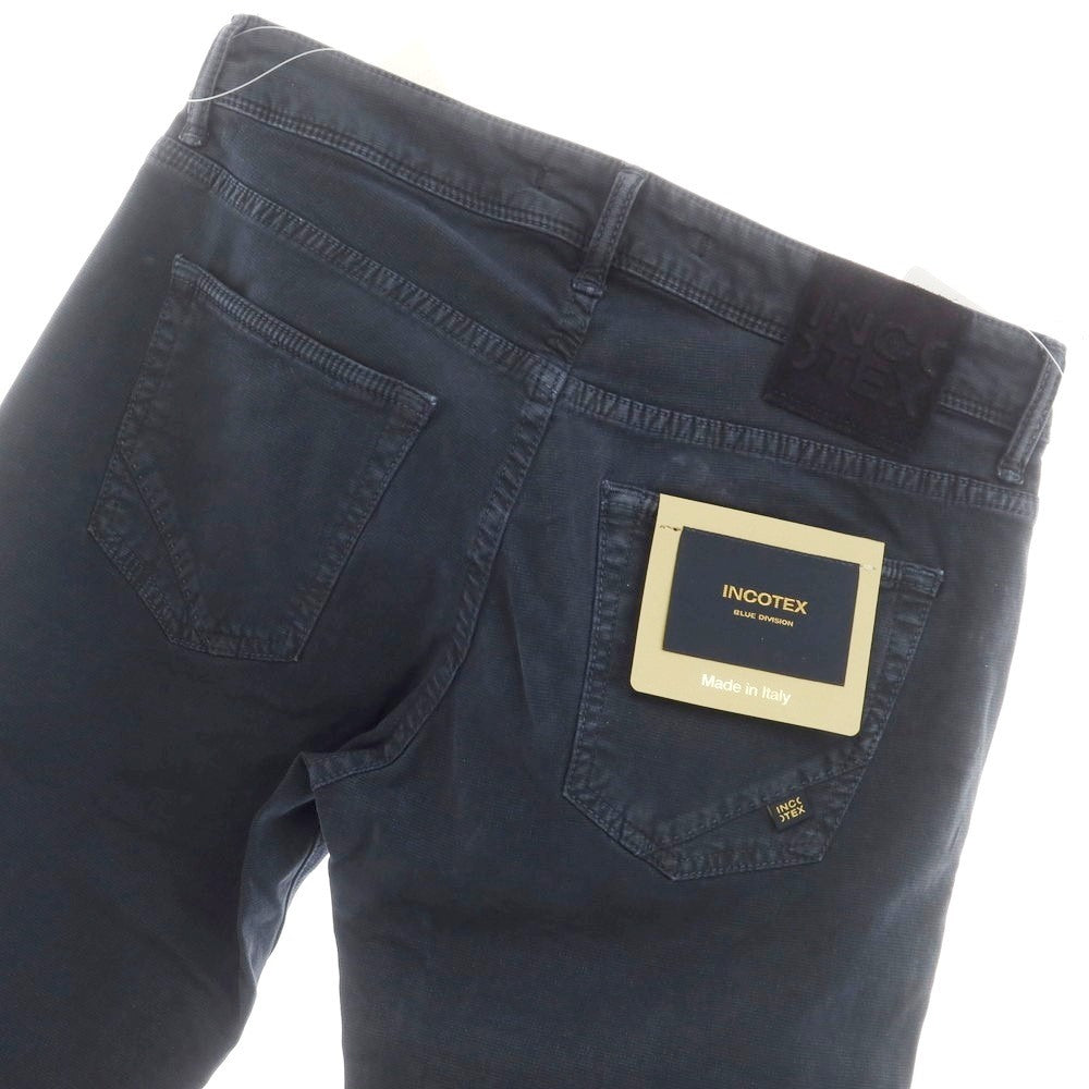 【新品】インコテックス ブルーディヴィジョン INCOTEX BLUE DIVISION Slim ストレッチコットン 5ポケットパンツ ネイビー(08)【 29 】【 状態ランクN 】【 メンズ 】