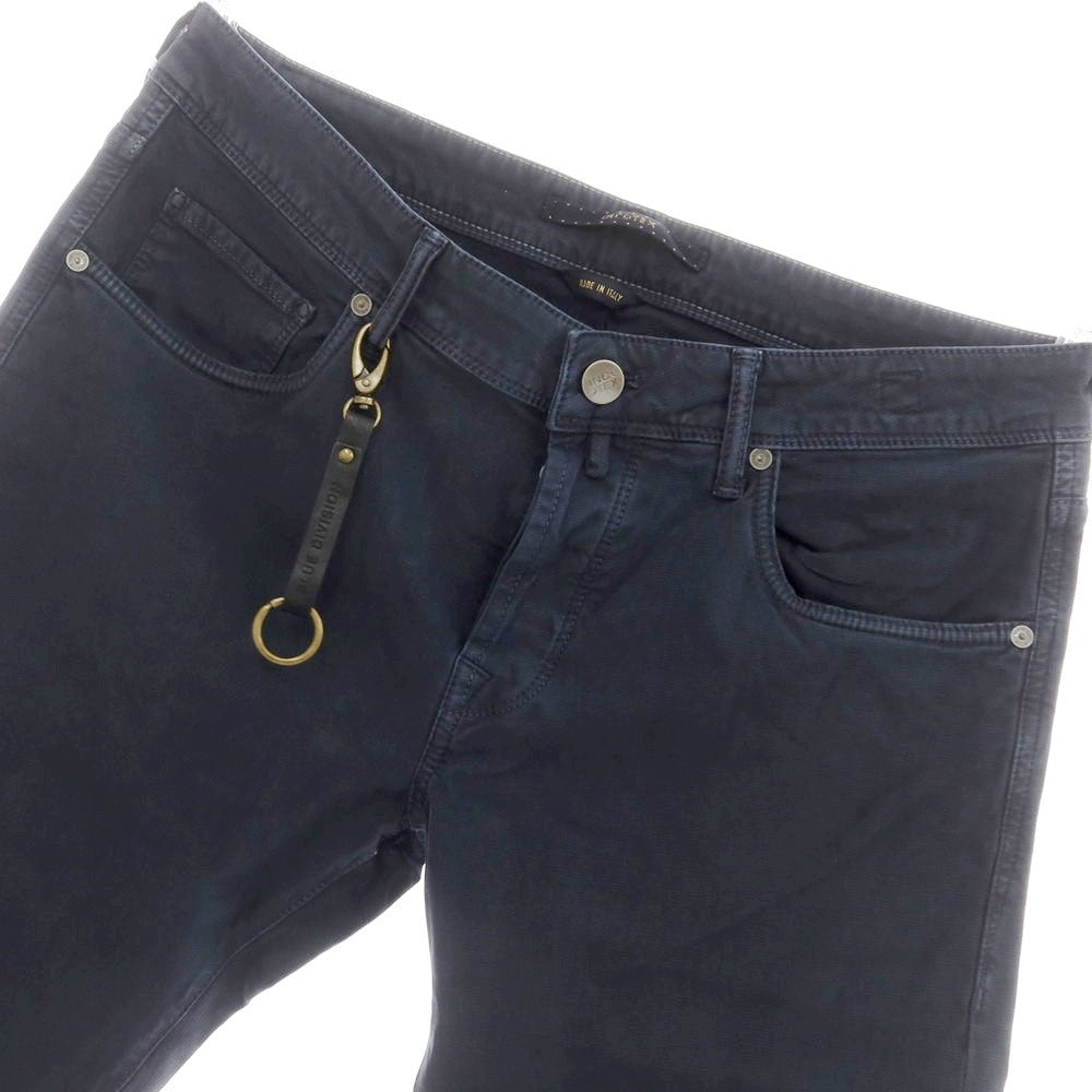 【新品】インコテックス ブルーディヴィジョン INCOTEX BLUE DIVISION Slim ストレッチコットン 5ポケットパンツ ネイビー(08)【 34 】【 状態ランクN 】【 メンズ 】