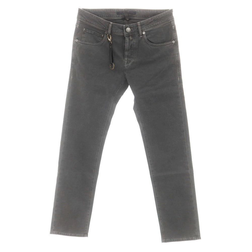 【新品】インコテックス ブルーディヴィジョン INCOTEX BLUE DIVISION Slim ストレッチコットン 5ポケットパンツ ダークグレー(07)【 31 】【 状態ランクN 】【 メンズ 】
