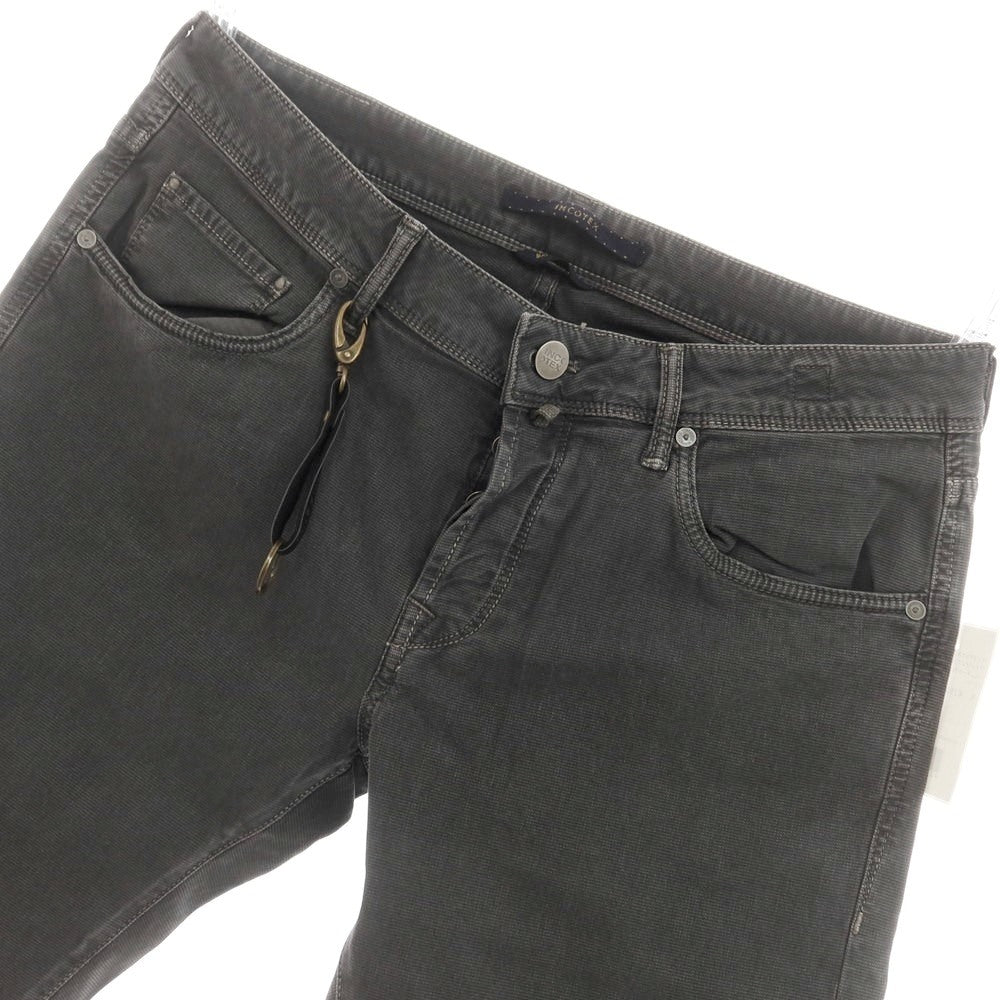 【新品】インコテックス ブルーディヴィジョン INCOTEX BLUE DIVISION Slim ストレッチコットン 5ポケットパンツ ダークグレー(07)【 34 】【 状態ランクN 】【 メンズ 】