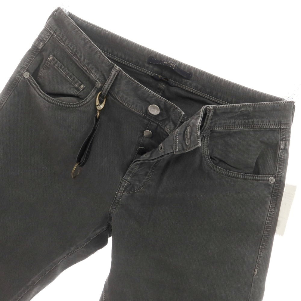 【新品】インコテックス ブルーディヴィジョン INCOTEX BLUE DIVISION Slim ストレッチコットン 5ポケットパンツ ダークグレー(07)【 34 】【 状態ランクN 】【 メンズ 】