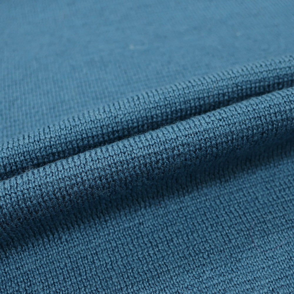 【新品】ザノーネ ZANONE ウール クルーネック  プルオーバーニット ブルー【 52 】【 状態ランクN 】【 メンズ 】