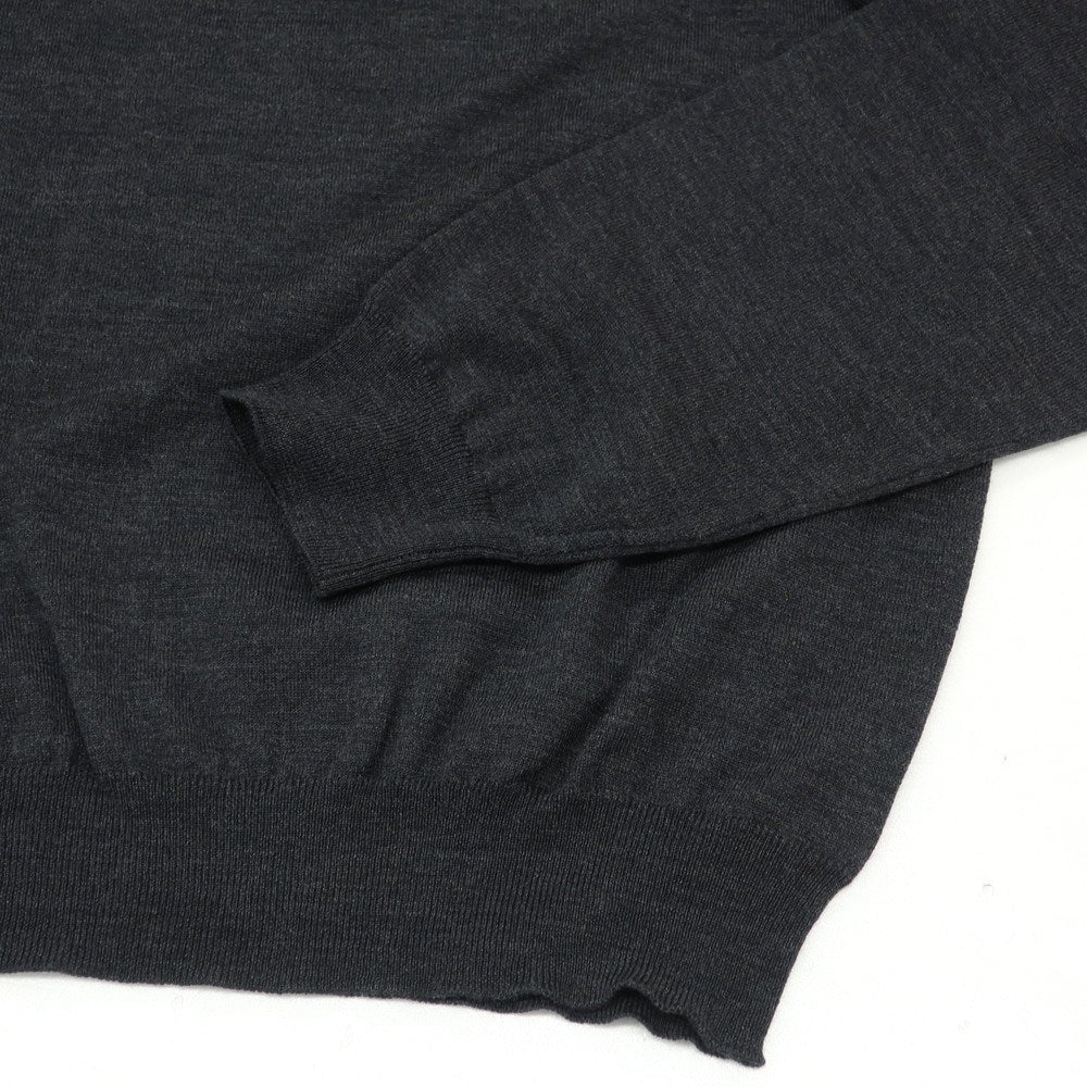 【新品】ザノーネ ZANONE ハイゲージ ウールナイロン クルーネック  プルオーバーニット チャコール【 52 】【 状態ランクN 】【 メンズ 】