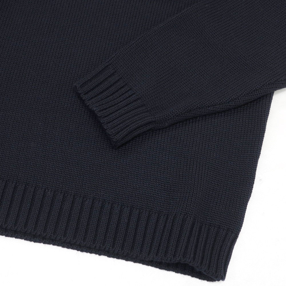 【新品】ザノーネ ZANONE ミドルゲージ ウール タートルネック プルオーバーニット ネイビー【 54 】【 状態ランクN 】【 メンズ 】