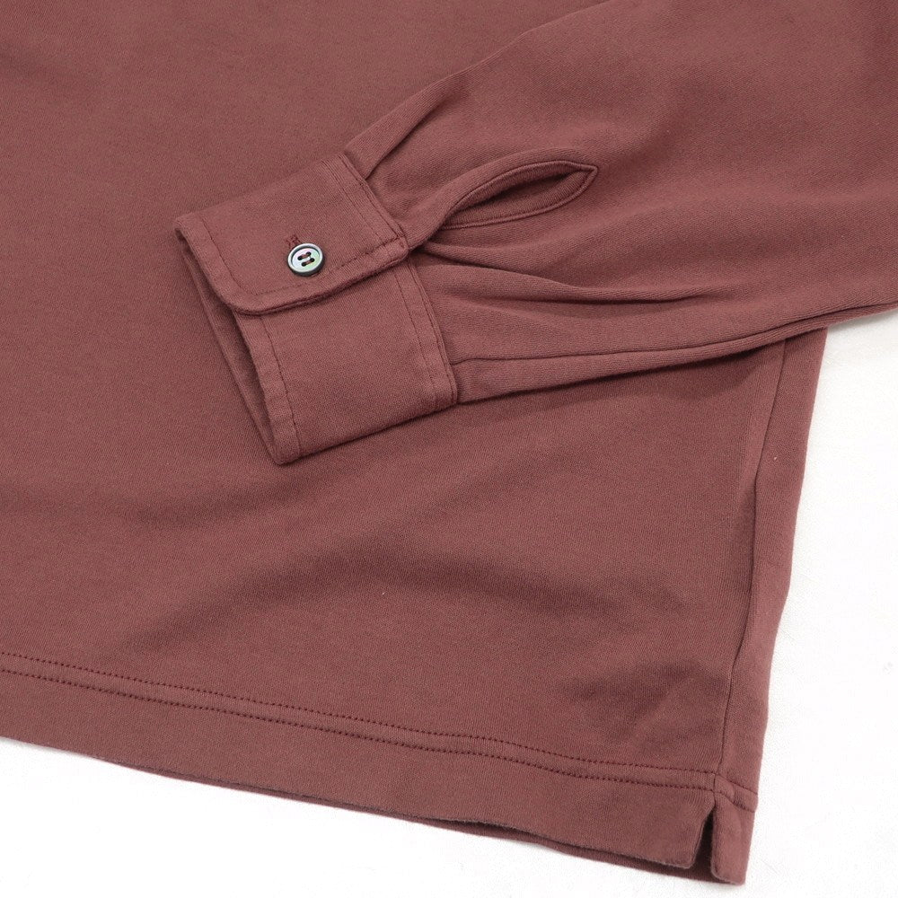 【新品】ザノーネ ZANONE コットン  長袖ポロシャツ ダスティローズ【 50 】【 状態ランクN 】【 メンズ 】