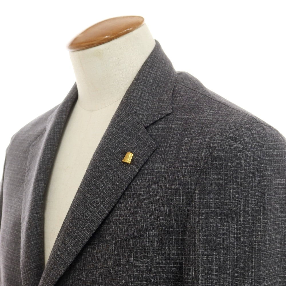 【新品】サルトリア ラトーレ SARTORIA LATORRE ウール 3つボタンスーツ ダークグレー【 46 】【 状態ランクN 】【 メンズ 】