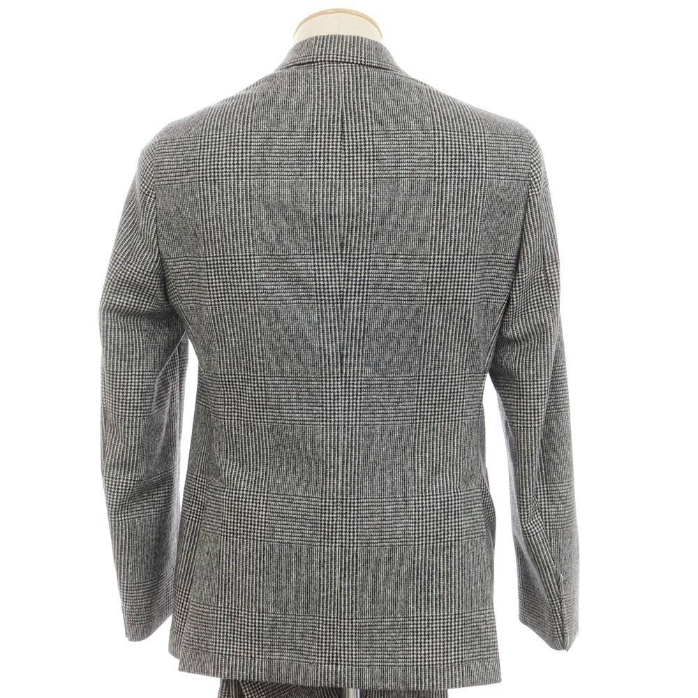 【新品】サルトリア ラトーレ SARTORIA LATORRE ウール チェック 2つボタンスーツ ホワイトxブラック【 44 】【 状態ランクN 】【 メンズ 】