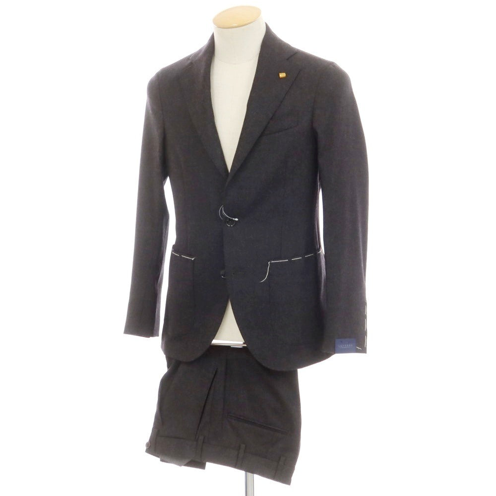 【新品】サルトリア ラトーレ SARTORIA LATORRE ストレッチウール 2つボタンスーツ チャコールグレー【 42 】【 状態ランクN 】【 メンズ 】