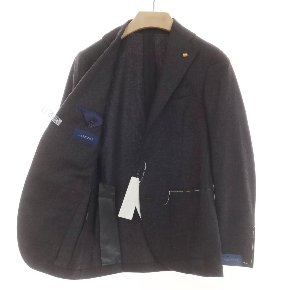 【新品】サルトリア ラトーレ SARTORIA LATORRE ストレッチウール 2つボタンスーツ チャコールグレー【 42 】【 状態ランクN 】【 メンズ 】